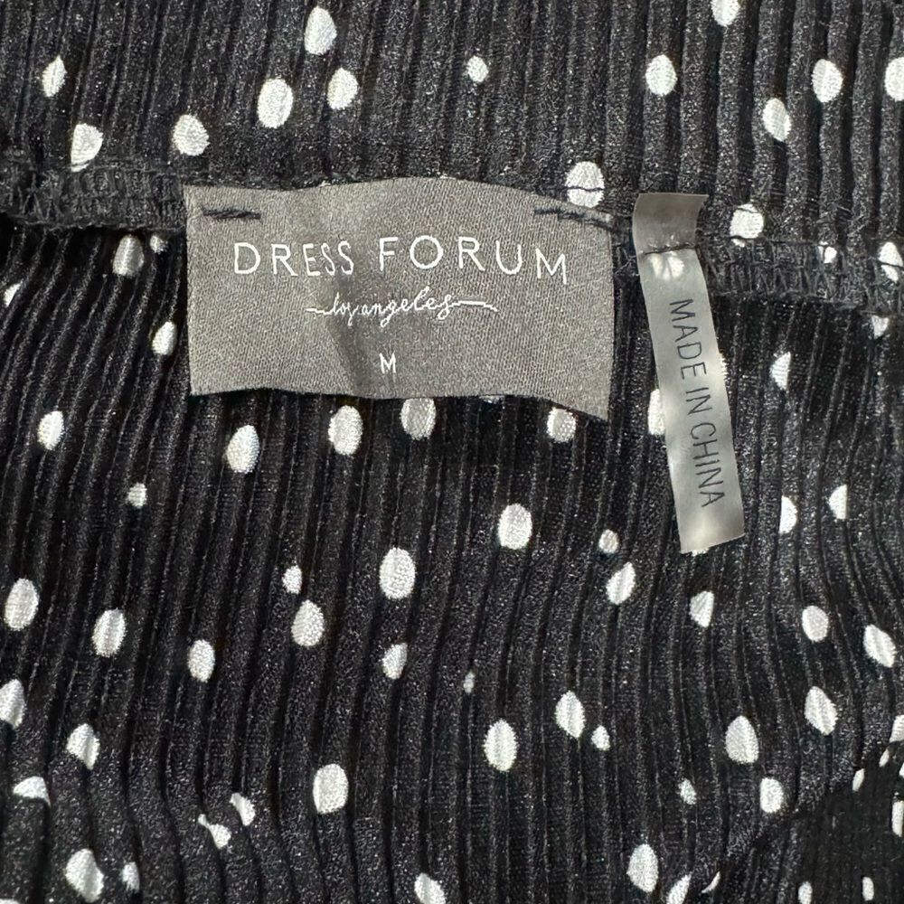 Dress Forum Dot Print Pleated Midi Skirt Women’s Medium - Picture 3 of 5